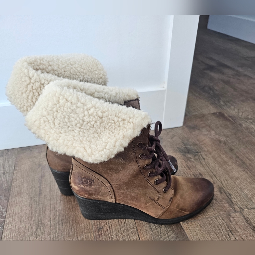 Wedge winter boots